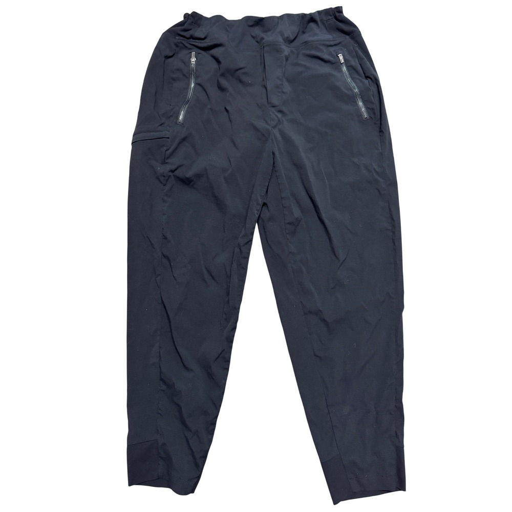 Athleta Trekkie North Jogger Pants Black Womens 12 Petite Ripstop Hiking Outdoor